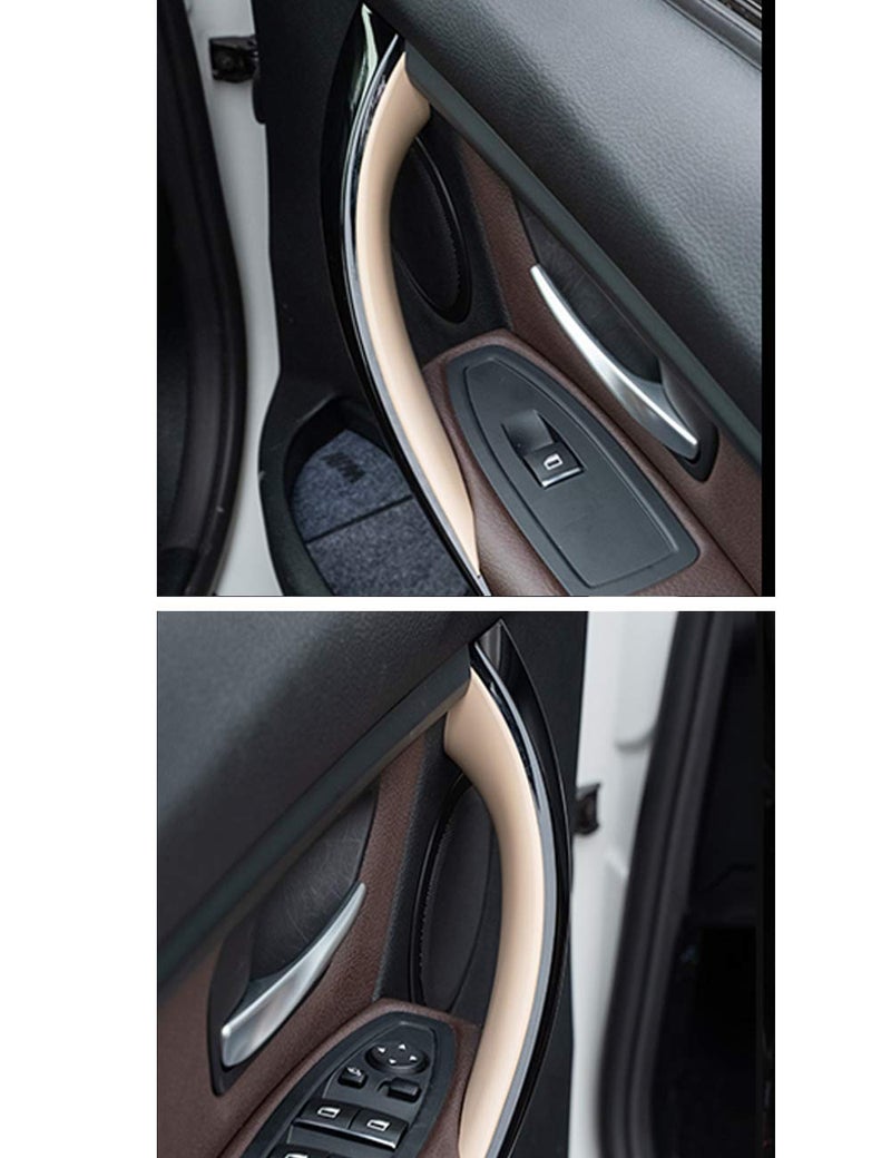 Jaronx 2PCS Door Handle Covers Compatible with BMW 3 Series 4 Series Driver Side & Passenger Side Door Pull Handle Covers (Compatible with BMW 320i,328i,330i,335i F30/F31 and 428i,435i F32/F36)(Beige) - Image 3